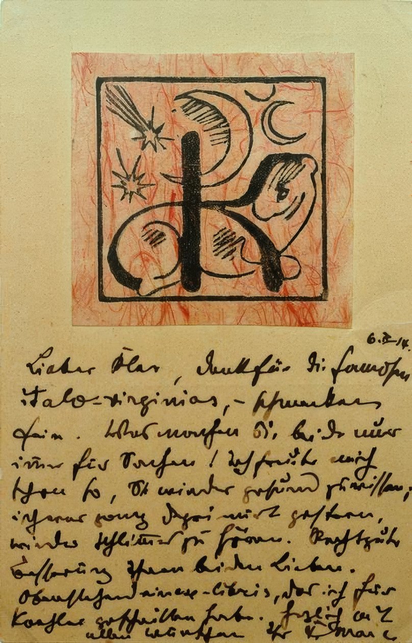 Exlibris Bernhard Koehler da Franz Marc