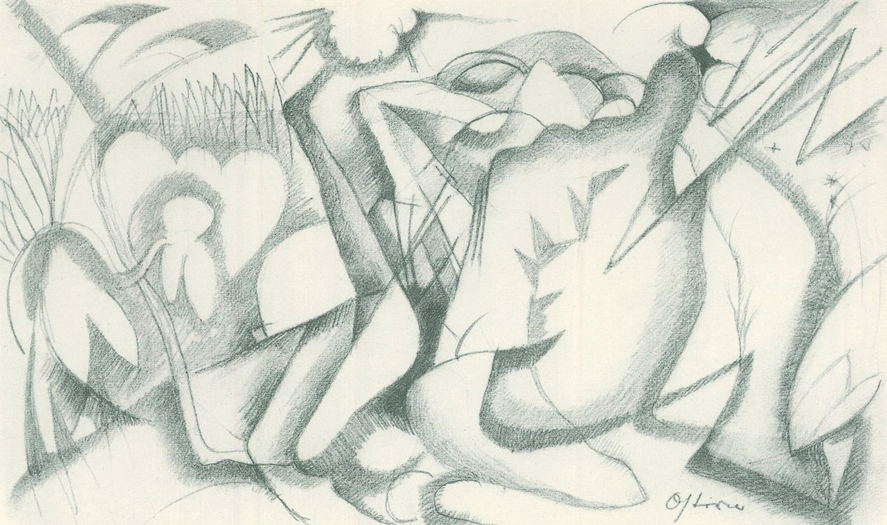Franz Marc - Taccuino di schizzi dal campo - Foglio 19 da Franz Marc