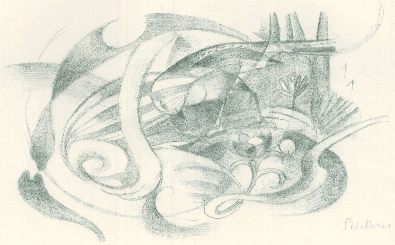 Franz Marc - Schizzo dal campo - Foglio 29 da Franz Marc