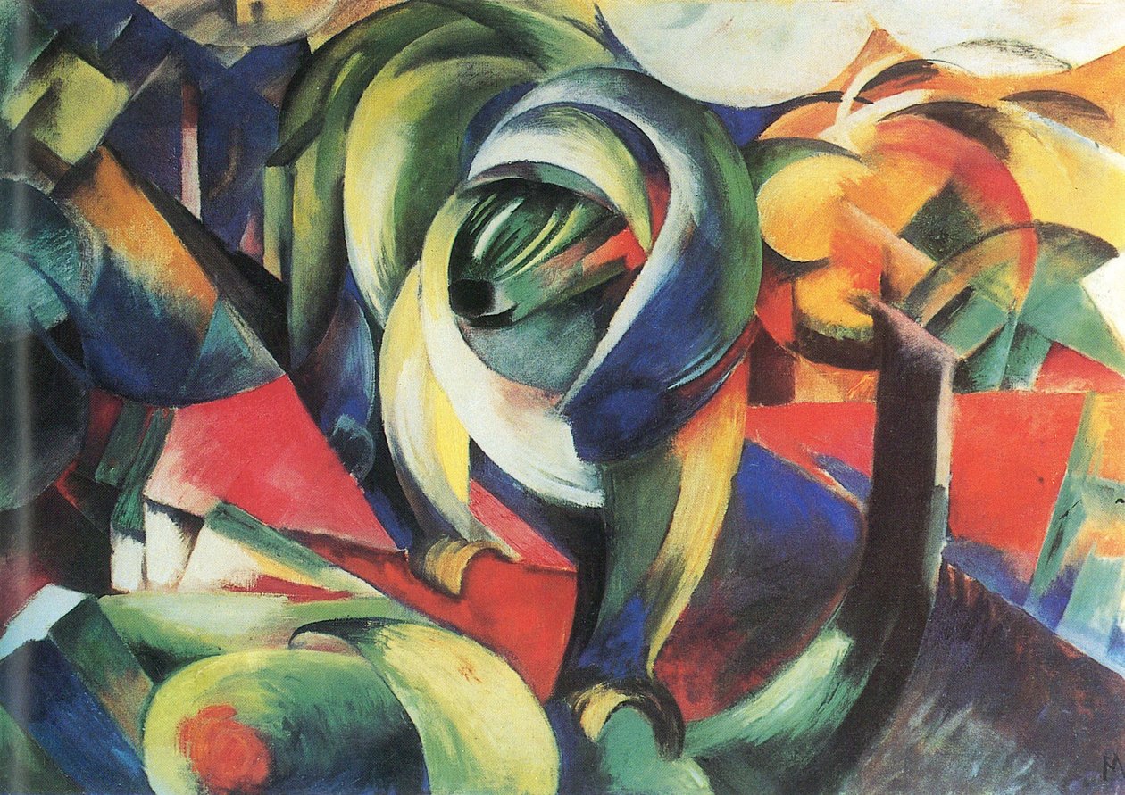 Tedesco: Der Mandrill Il mandrillo da Franz Marc