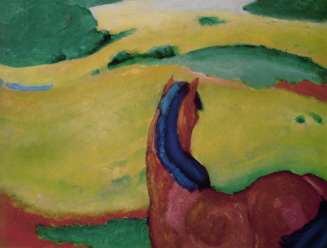 Cavallo in un paesaggio, 1910 da Franz Marc