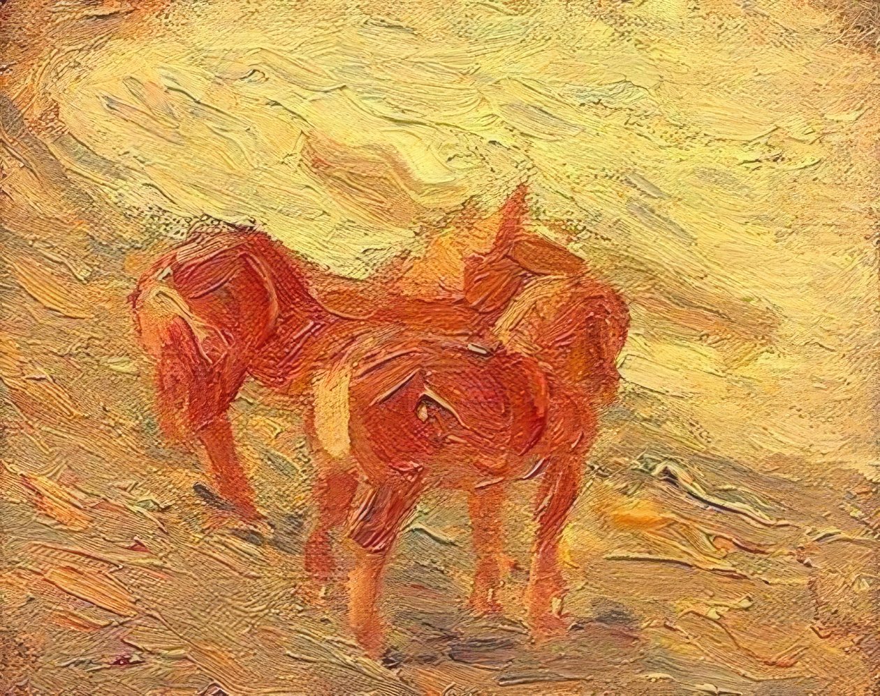 Cavalli al mare da Franz Marc