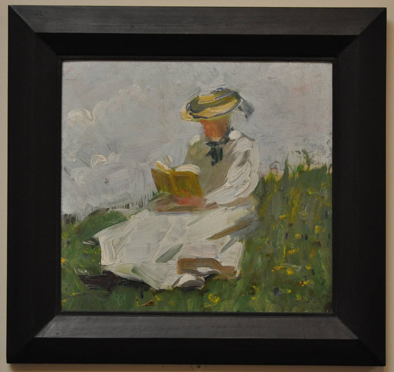Donna che legge nel verde da Franz Marc