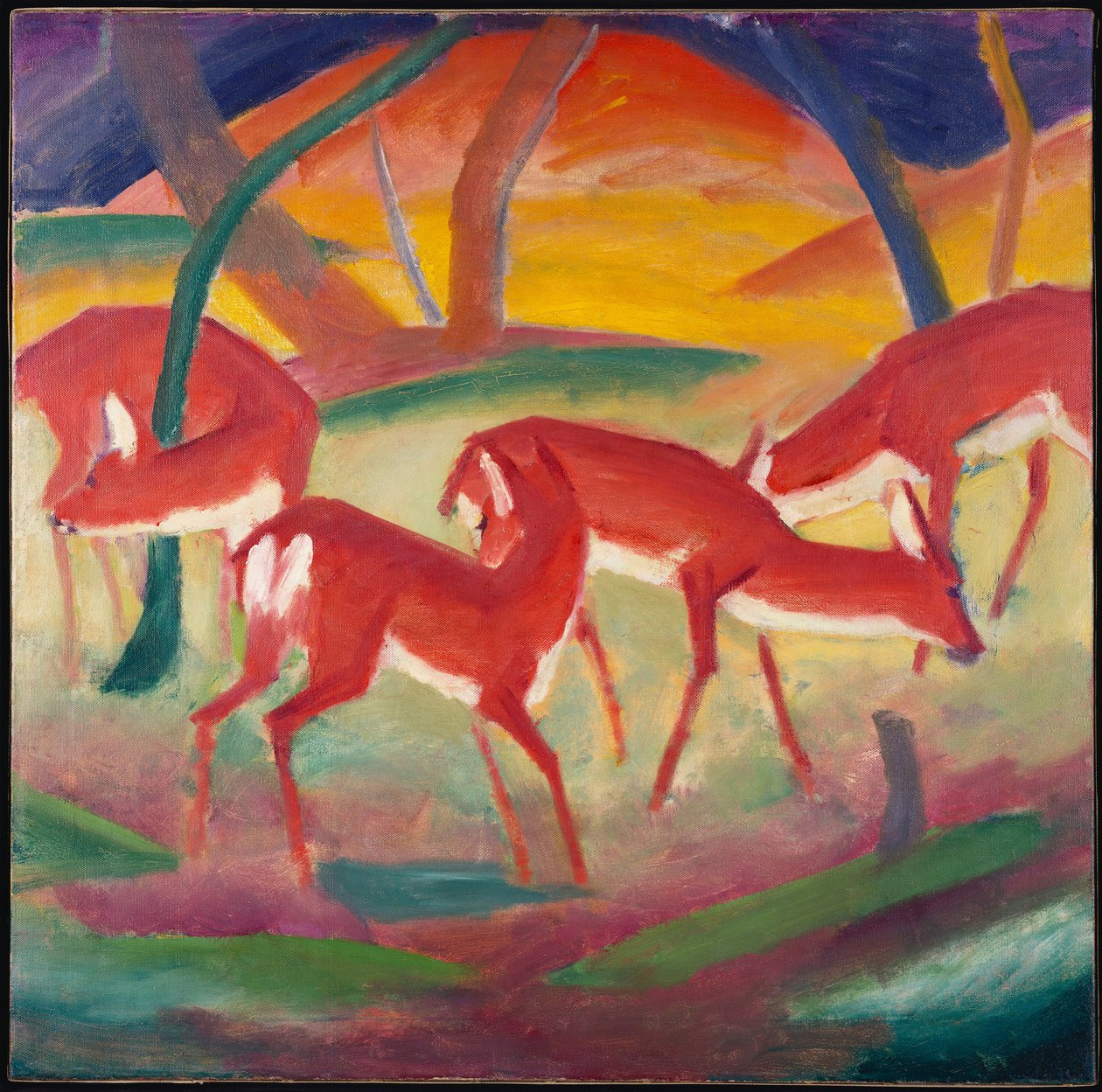 Cervo rosso 1, 1910 da Franz Marc