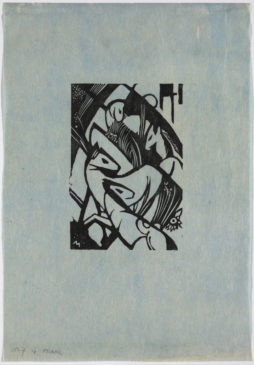 Cavallini saltanti da Franz Marc