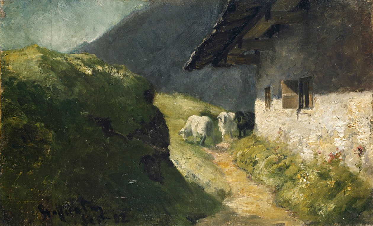 Staffelalm (II) con le pecore da Franz Marc
