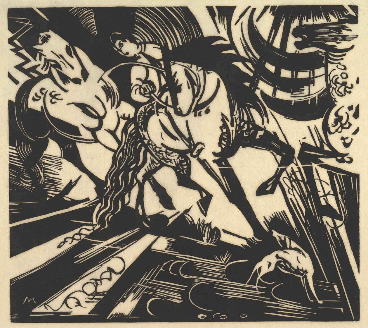 La scuola di equitazione da Franz Marc
