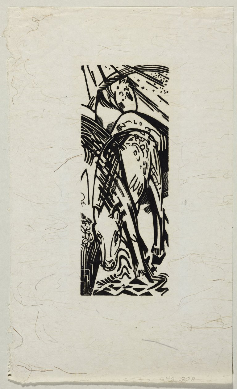 Cavallo che beve da Franz Marc