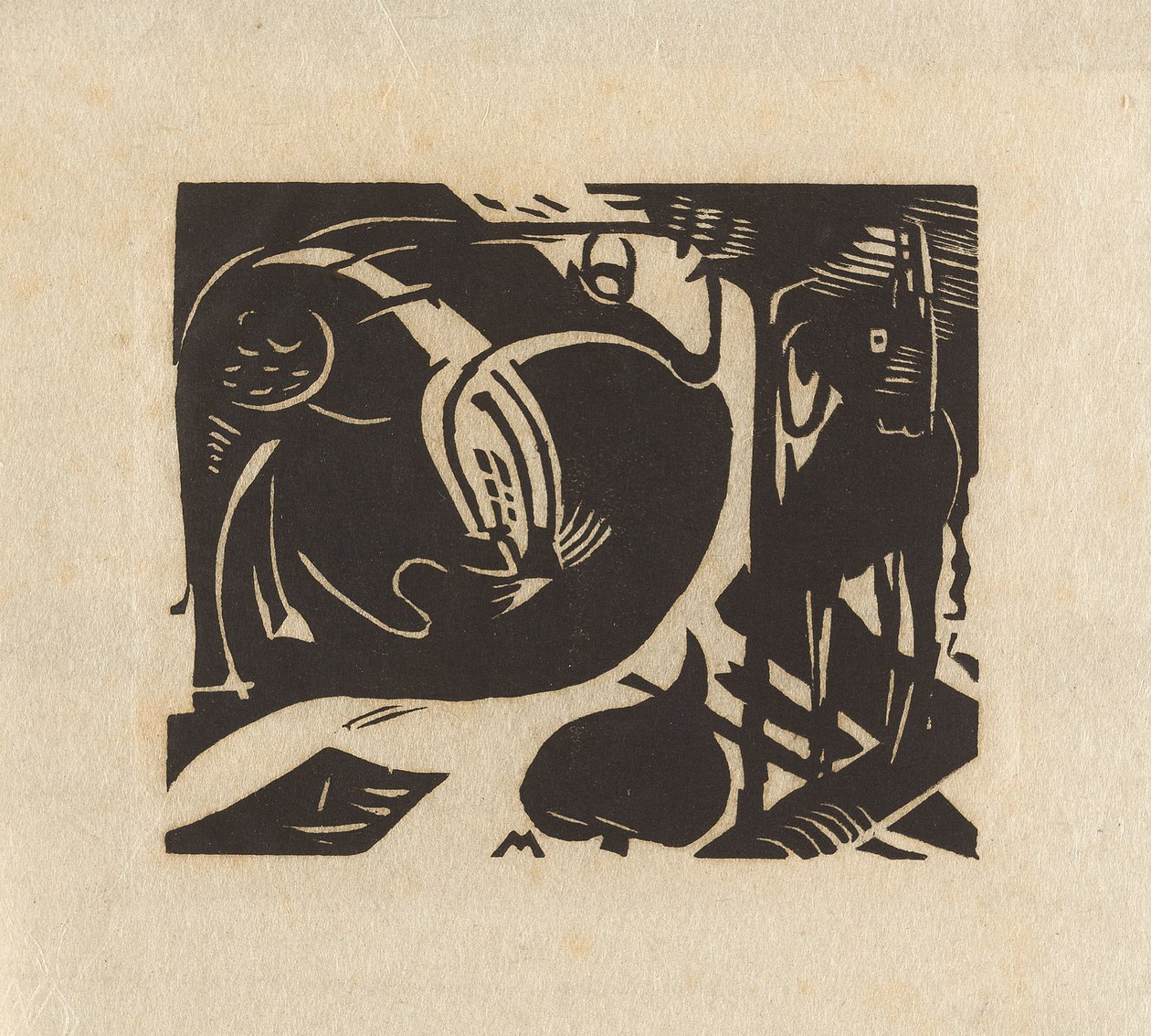Due animali mitici da Franz Marc