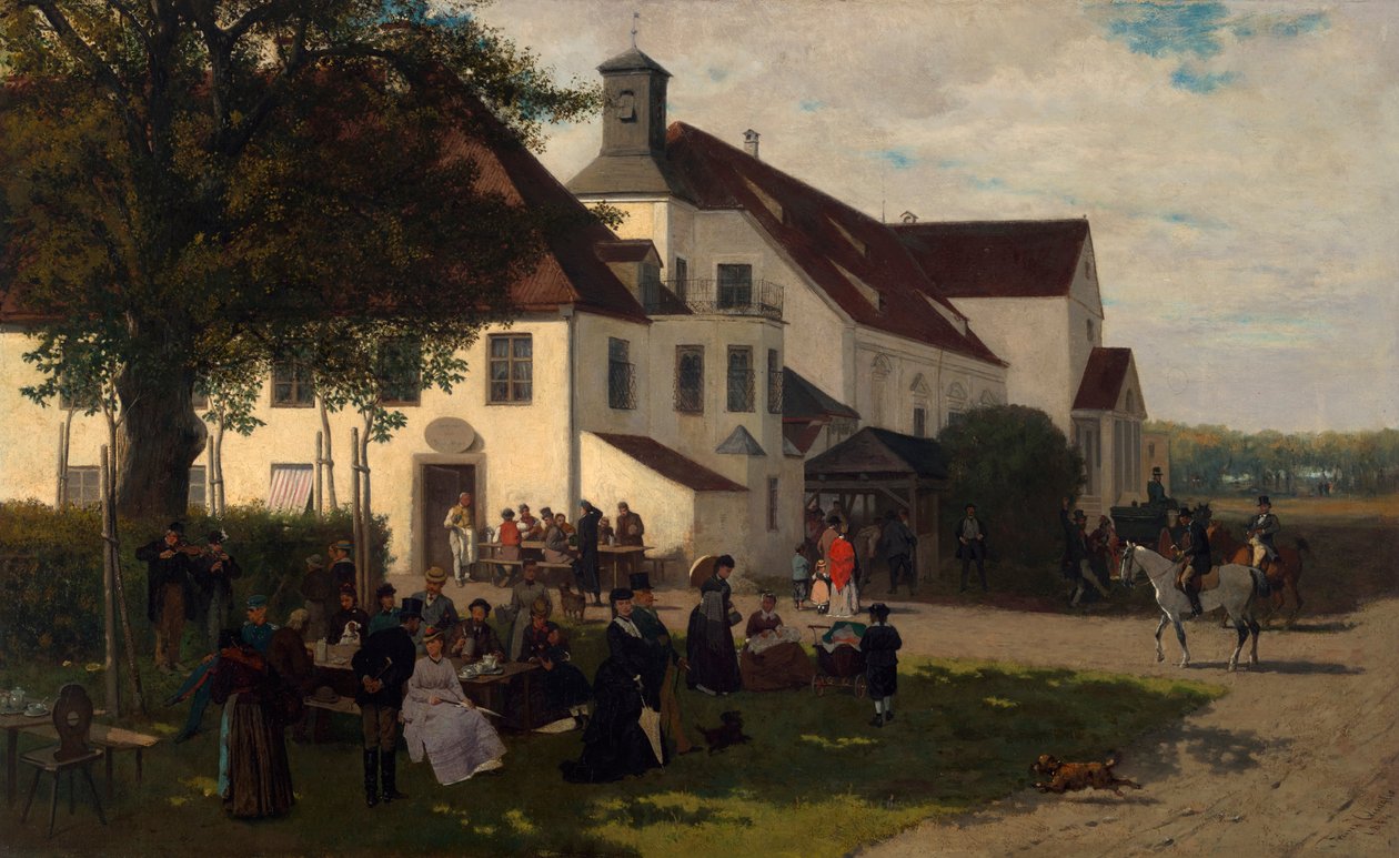 La locanda del castello a Alt-Schleißheim da Franz Quaglio
