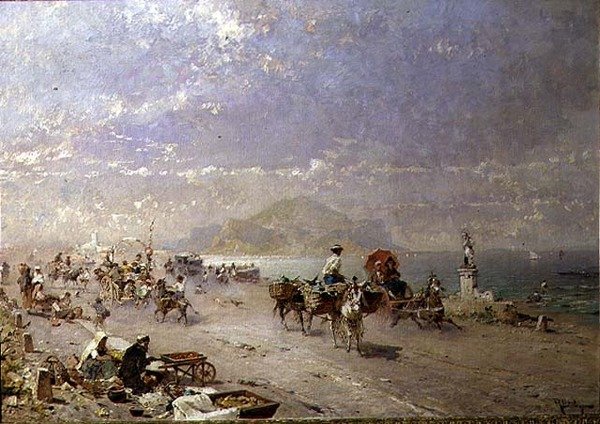 Strada costiera sul Golfo di Palermo, Italia da Franz Richard Unterberger