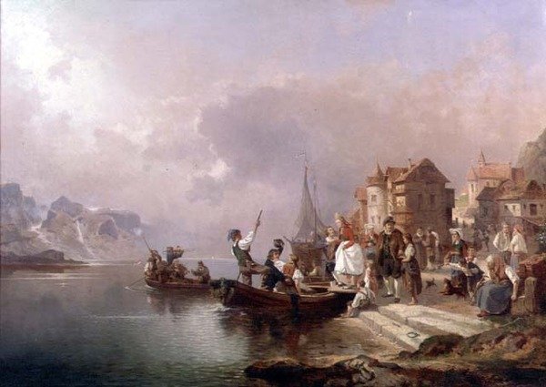 Festa di Nozze Norvegese da Franz Richard Unterberger