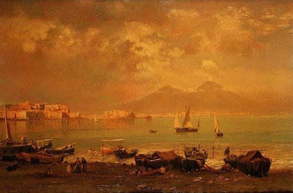 La baia di Napoli da Franz Richard Unterberger