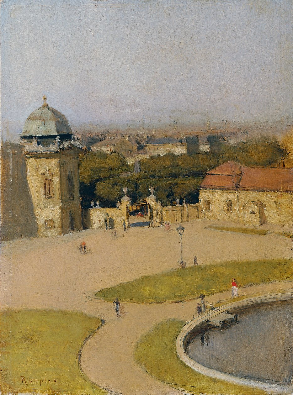 Vista sud-ovest del Belvedere Superiore da Franz Rumpler