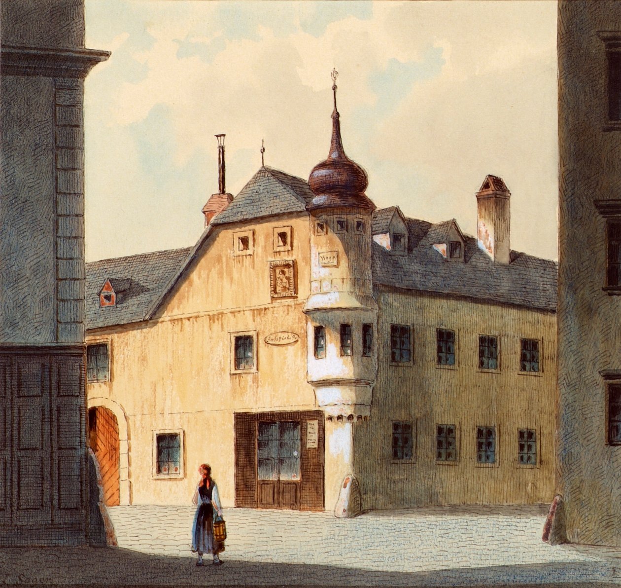 La vecchia casa a Neubau a Vienna da Franz Sager