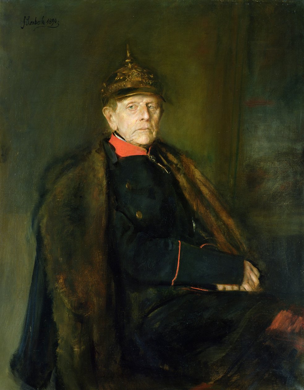 Generale Feldmaresciallo Helmuth Graf von Moltke (1800-91), 1890 da Franz Seraph von Lenbach