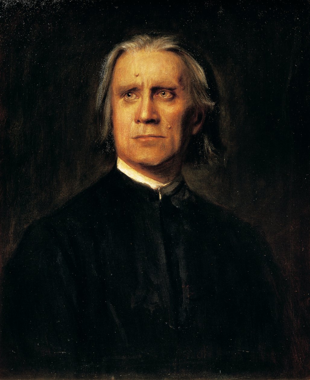Ritratto del compositore e pianista ungherese Franz Liszt da Franz Seraph von Lenbach