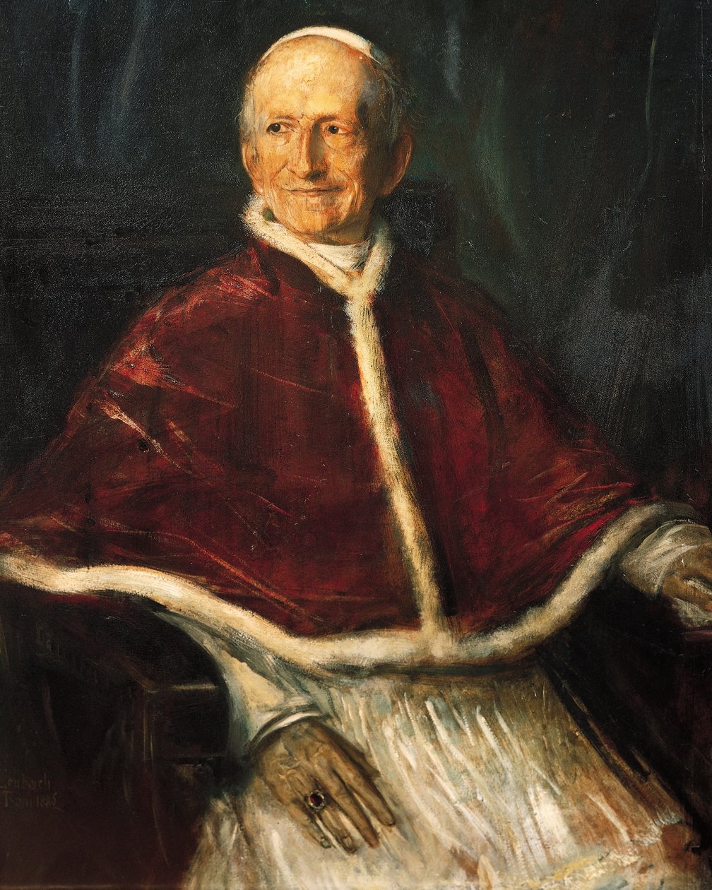 Ritratto di Papa Leone XIII (Carpineto Romano) da Franz Seraph von Lenbach