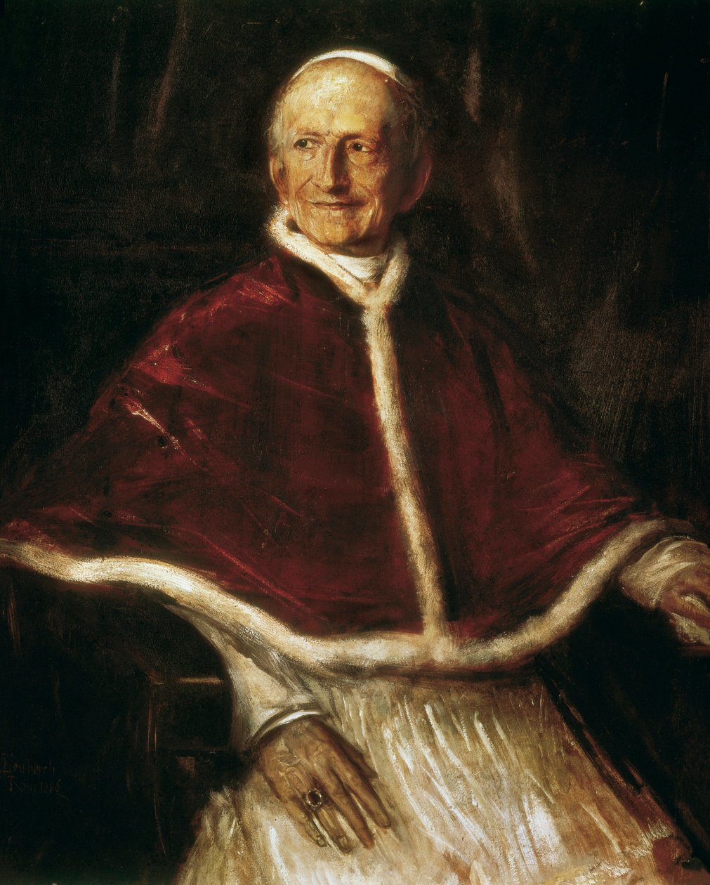 Ritratto di Papa Leone XIII da Franz Seraph von Lenbach