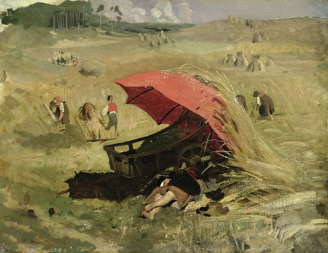 Il parasole rosso, c.1860 da Franz Seraph von Lenbach