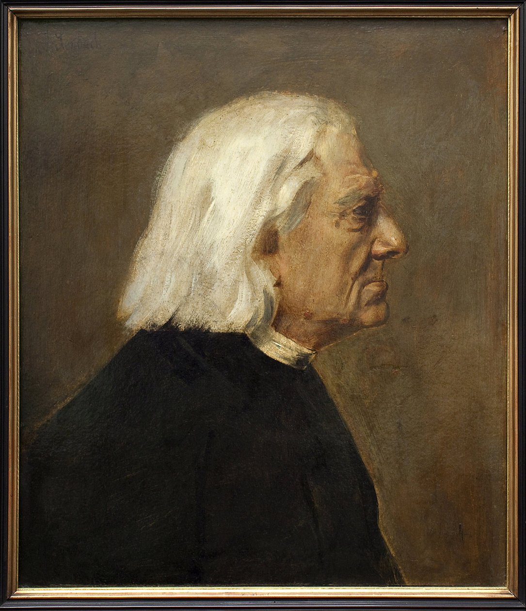 Il compositore Franz Liszt (1811-1886) da Franz Seraph von Lenbach