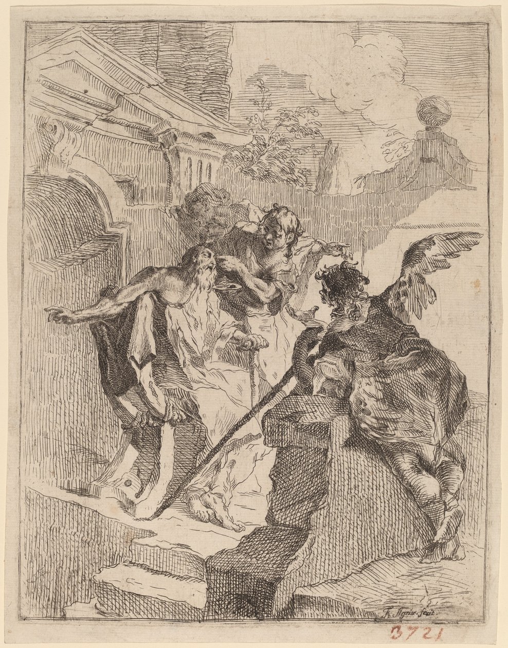 Tobia guarisce suo padre da Franz Sigrist the Elder