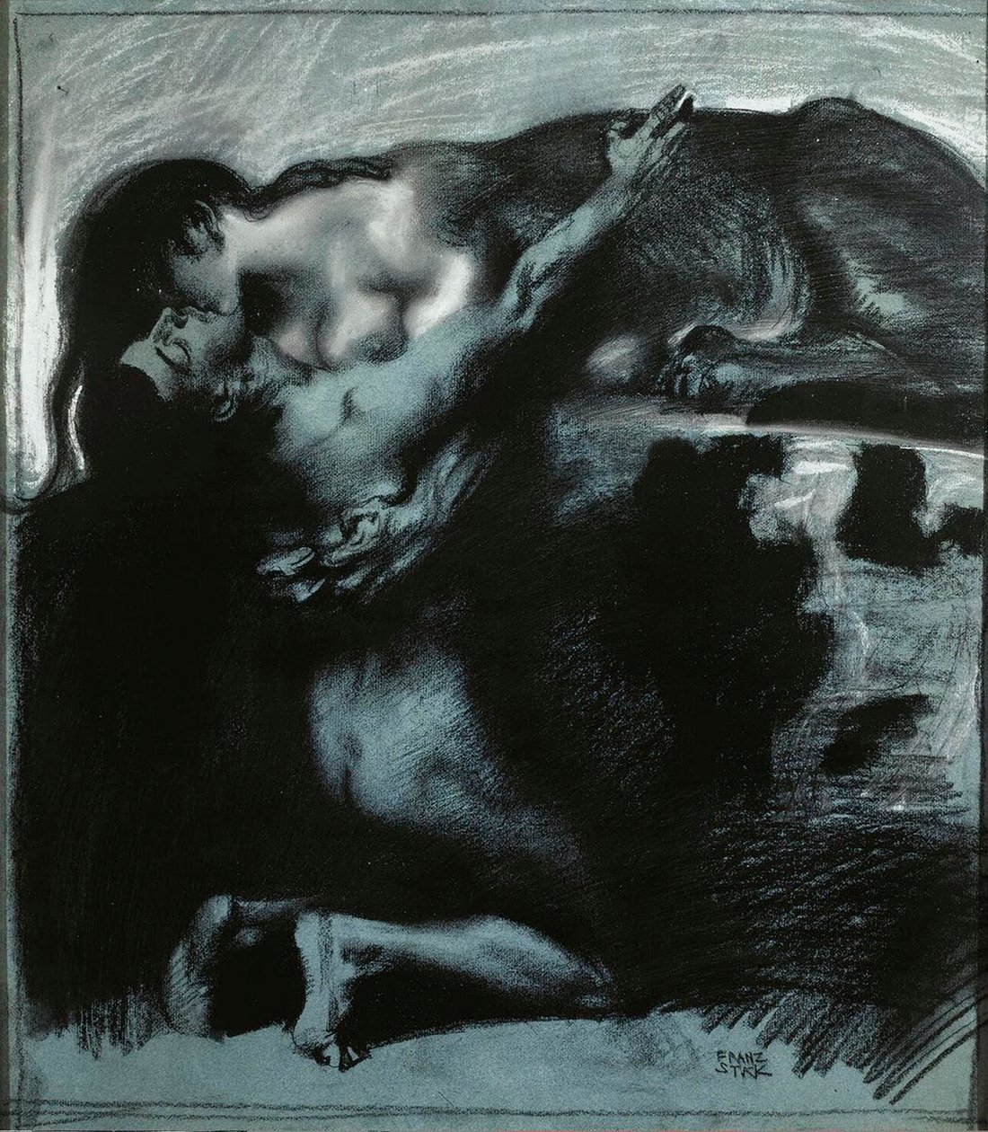Bacio di una sfinge da Franz Stuck Ritter von