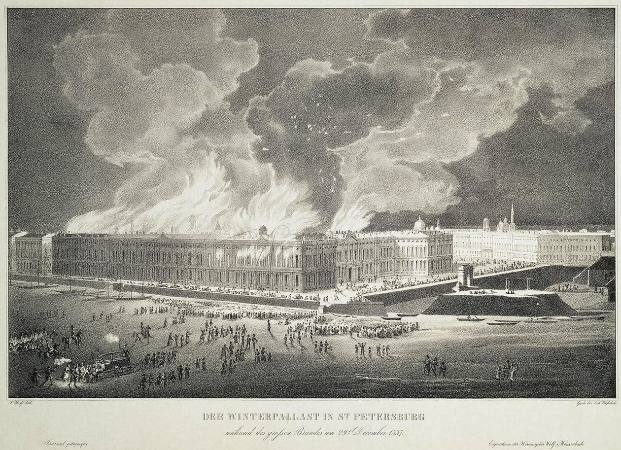 Incendio nel Palazzo d