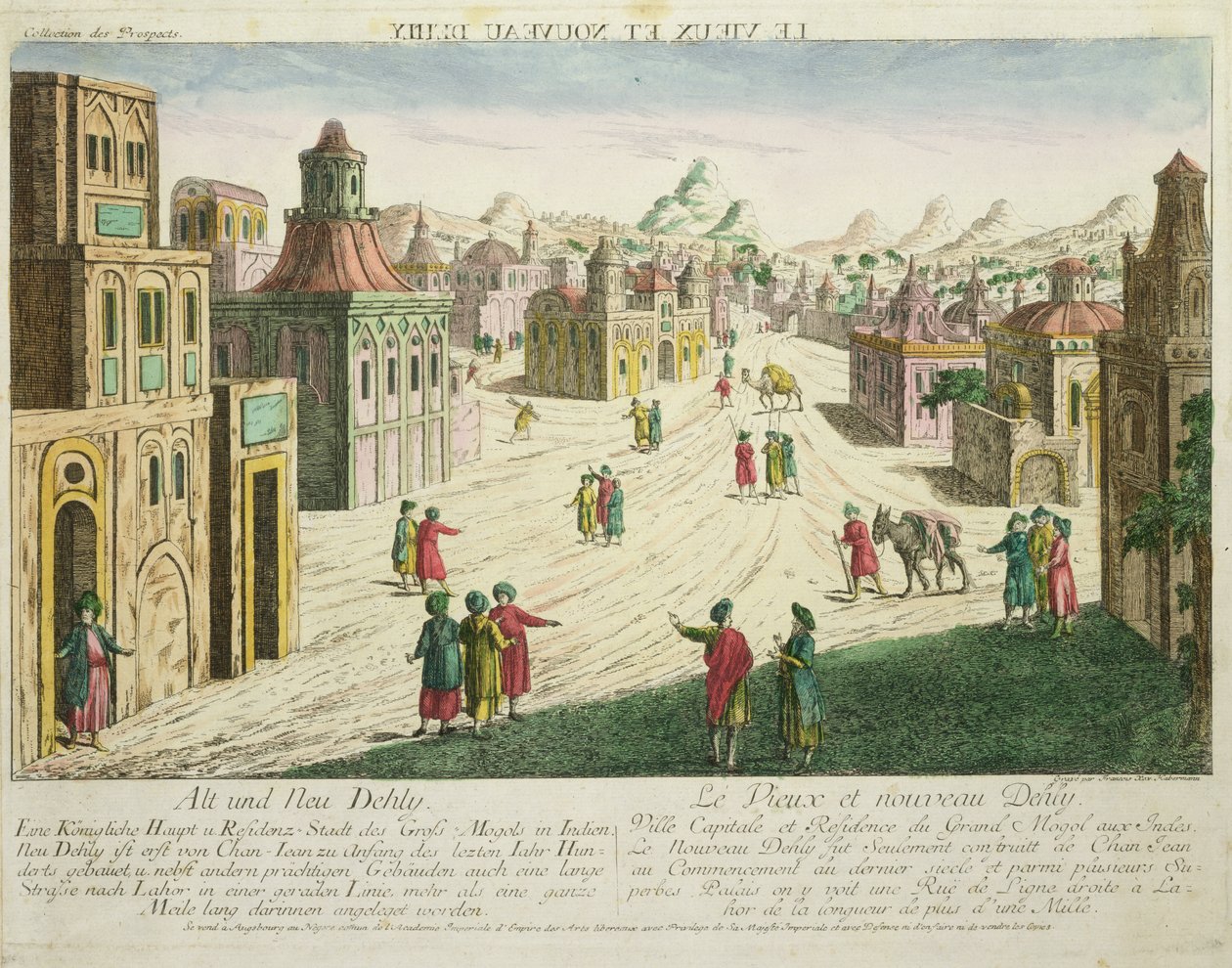 Vecchia e nuova Delhi da Franz Xaver Habermann