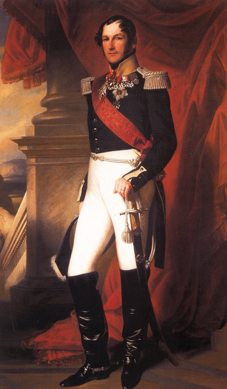 Olandese: Ritratto di re Leopoldo I in uniforme Ritratto di re Leopoldo I in uniforme da Franz Xaver Winterhalter