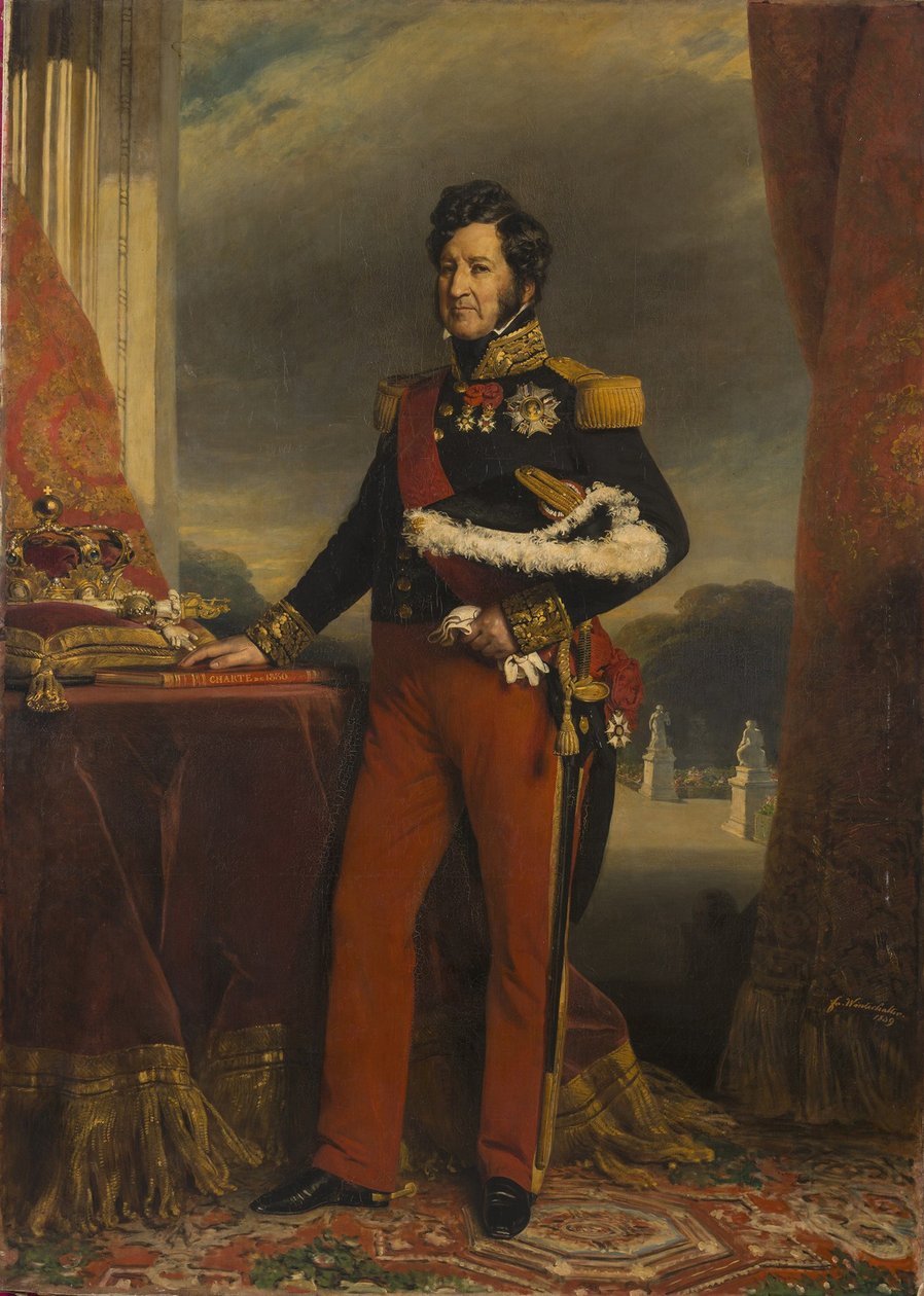 Francese:  Luigi Filippo 1er, re di Francia (1773-1850) Luigi Filippo I in uniforme da ufficiale generale da Franz Xaver Winterhalter