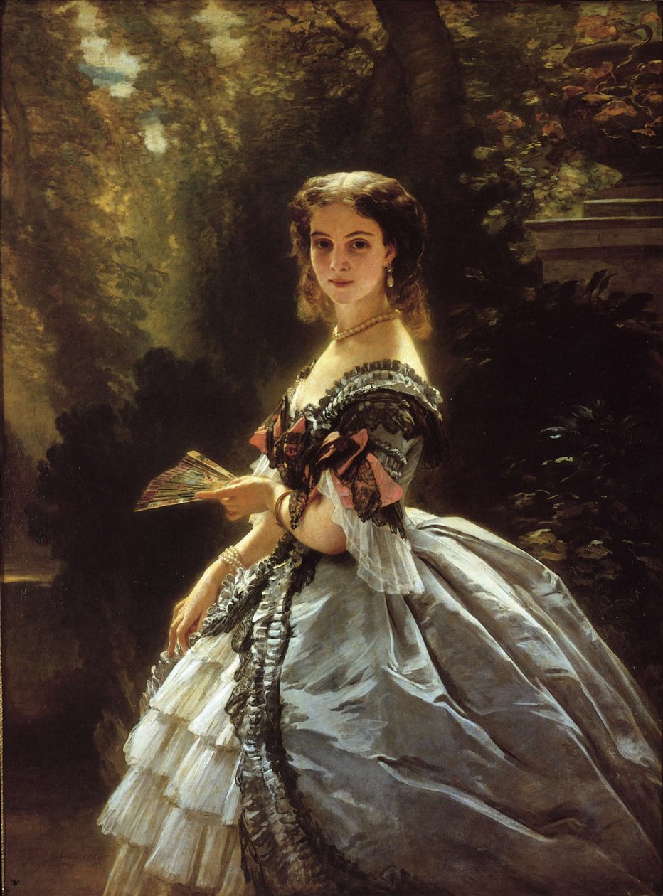 Ritratto della contessa Elisabetta Esperovna Trubetskaya, nata Belosselskaya-Belozerskaya 1834-1907 da Franz Xaver Winterhalter