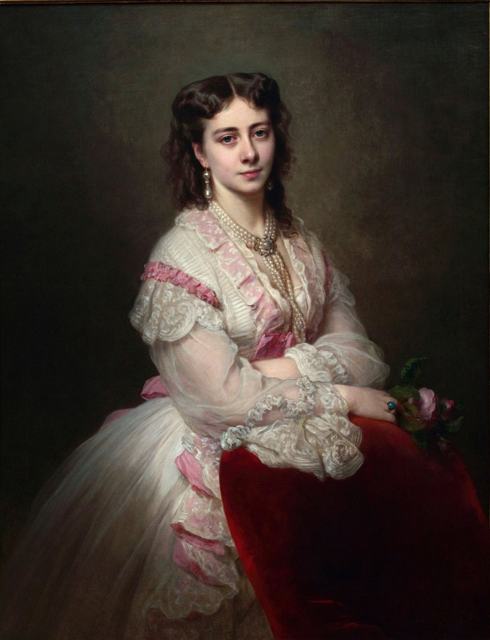 Ritratto della contessa Maria Branicka 1843-1918, nata principessa Sapieha, 1865 da Franz Xaver Winterhalter