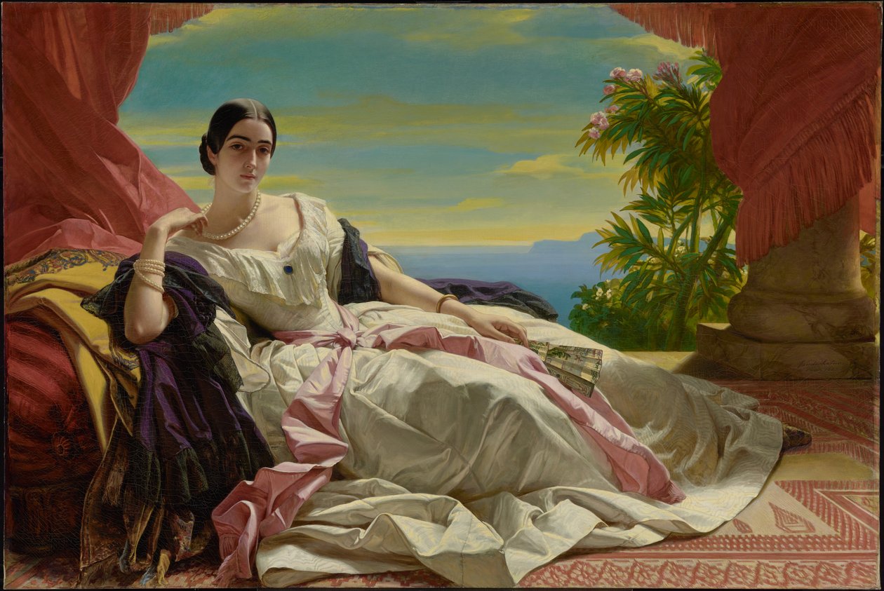 Ritratto di Leonilla, principessa di Sayn-Wittgenstein-Sayn da Franz Xaver Winterhalter
