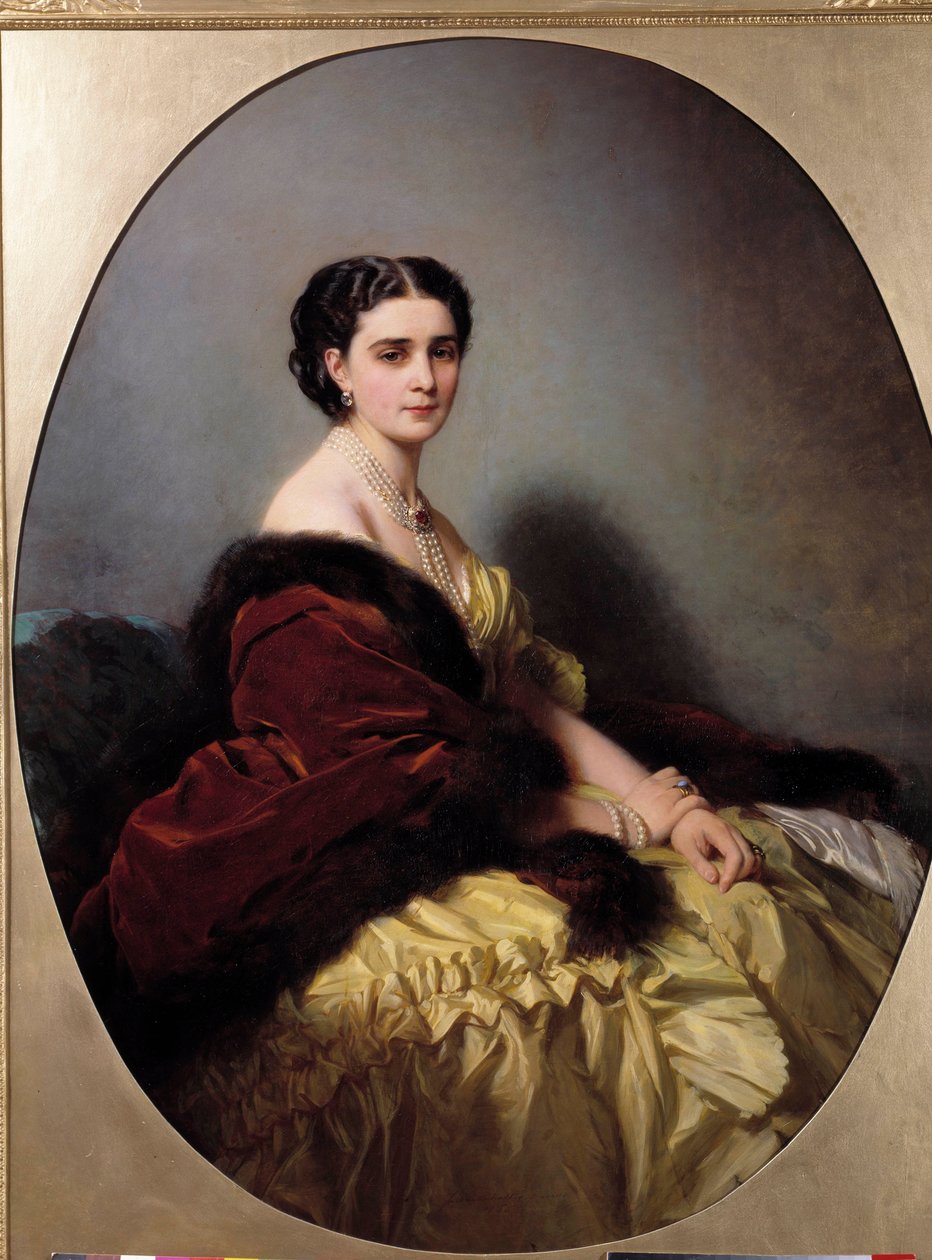Ritratto di Madame Narichkin. Dipinto di Xaver Winterhalter da Franz Xaver Winterhalter