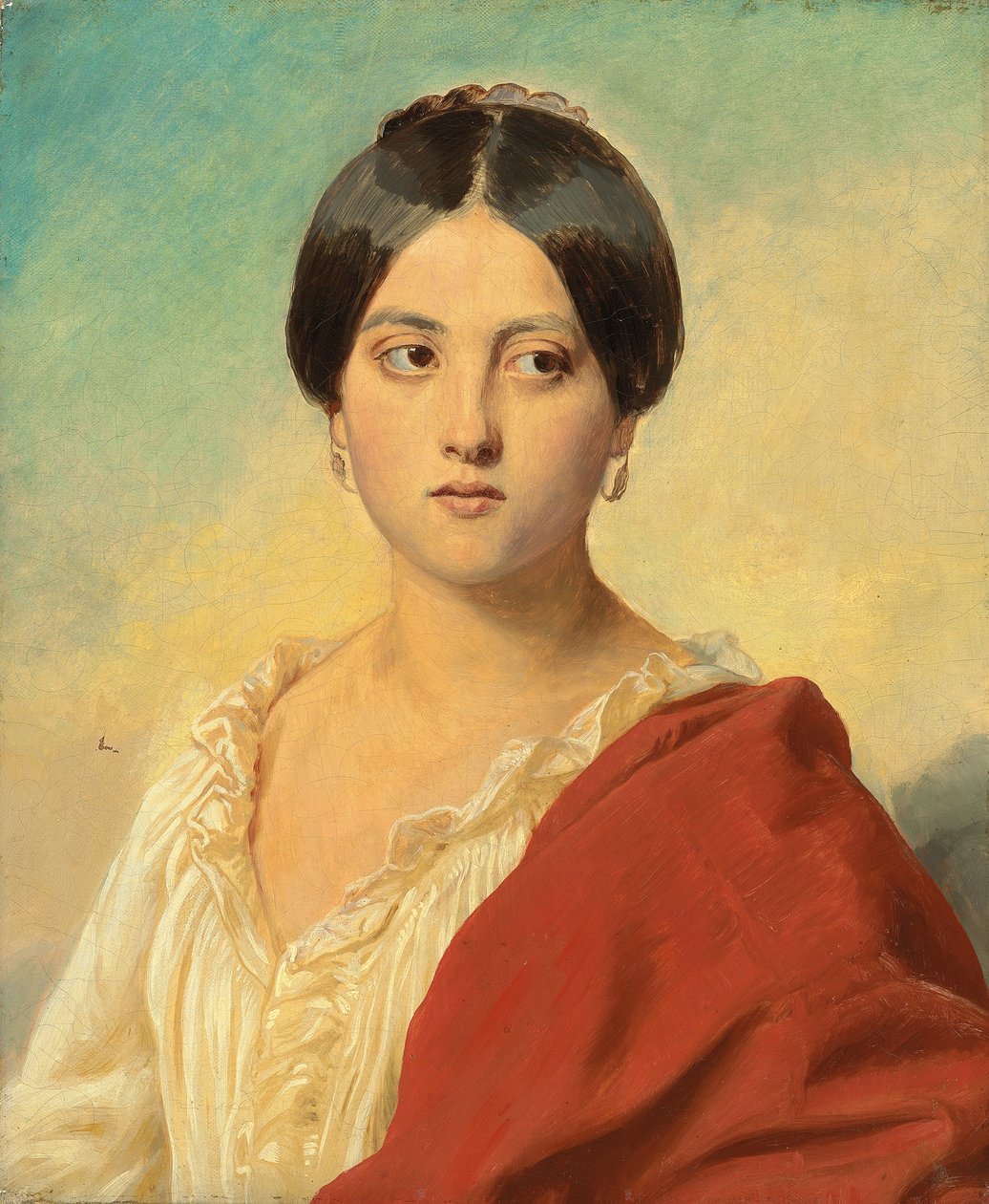 Ritratto di una ragazza italiana, mezzo busto, c.1834 da Franz Xaver Winterhalter