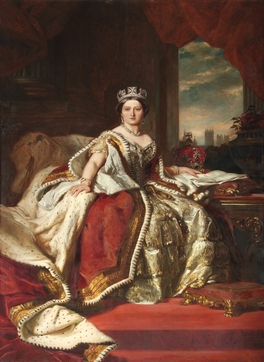 Regina Vittoria, copiato da John Hanson Walker RA, 1879 da Franz Xaver Winterhalter