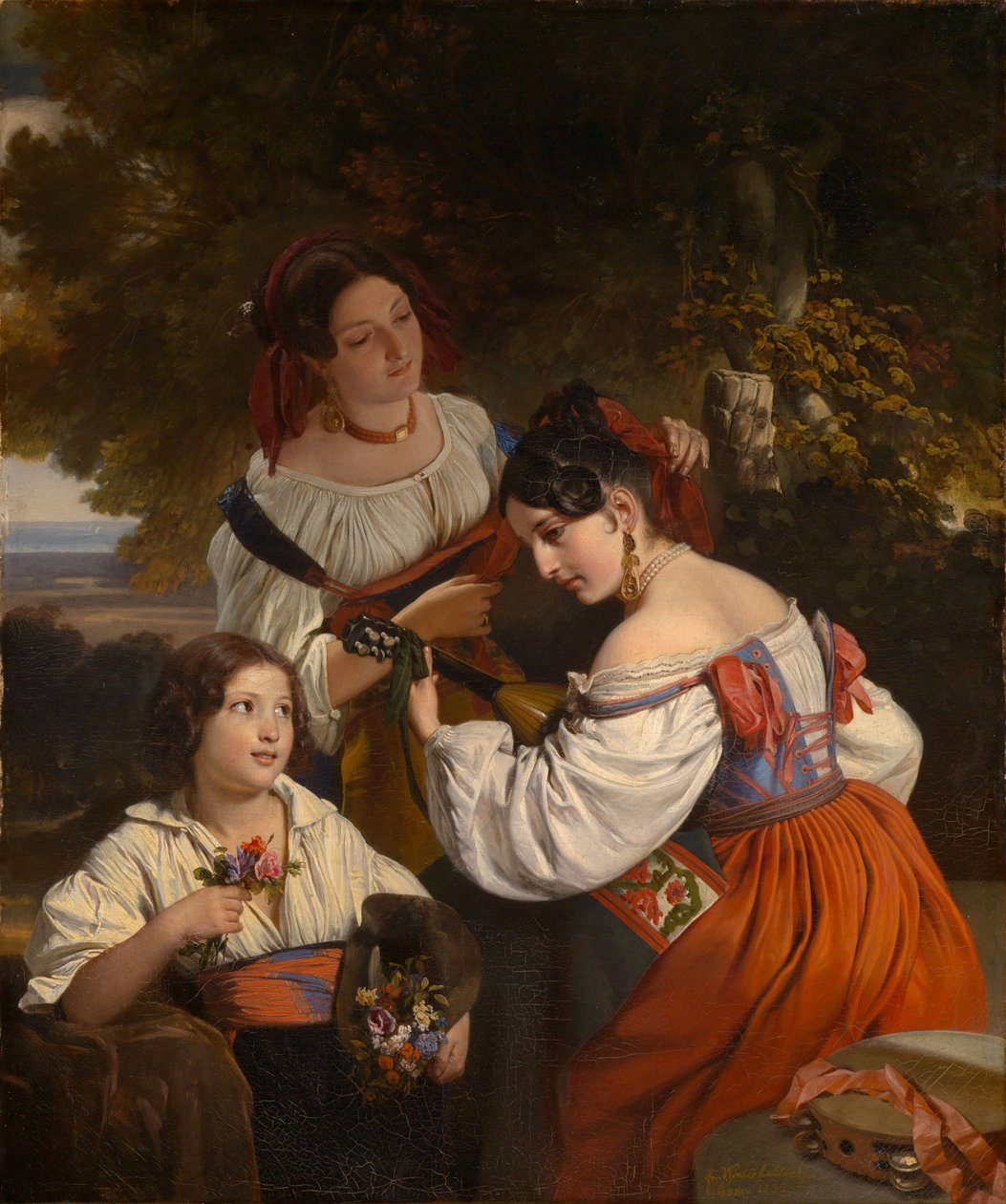 Scena di genere romana da Franz Xaver Winterhalter