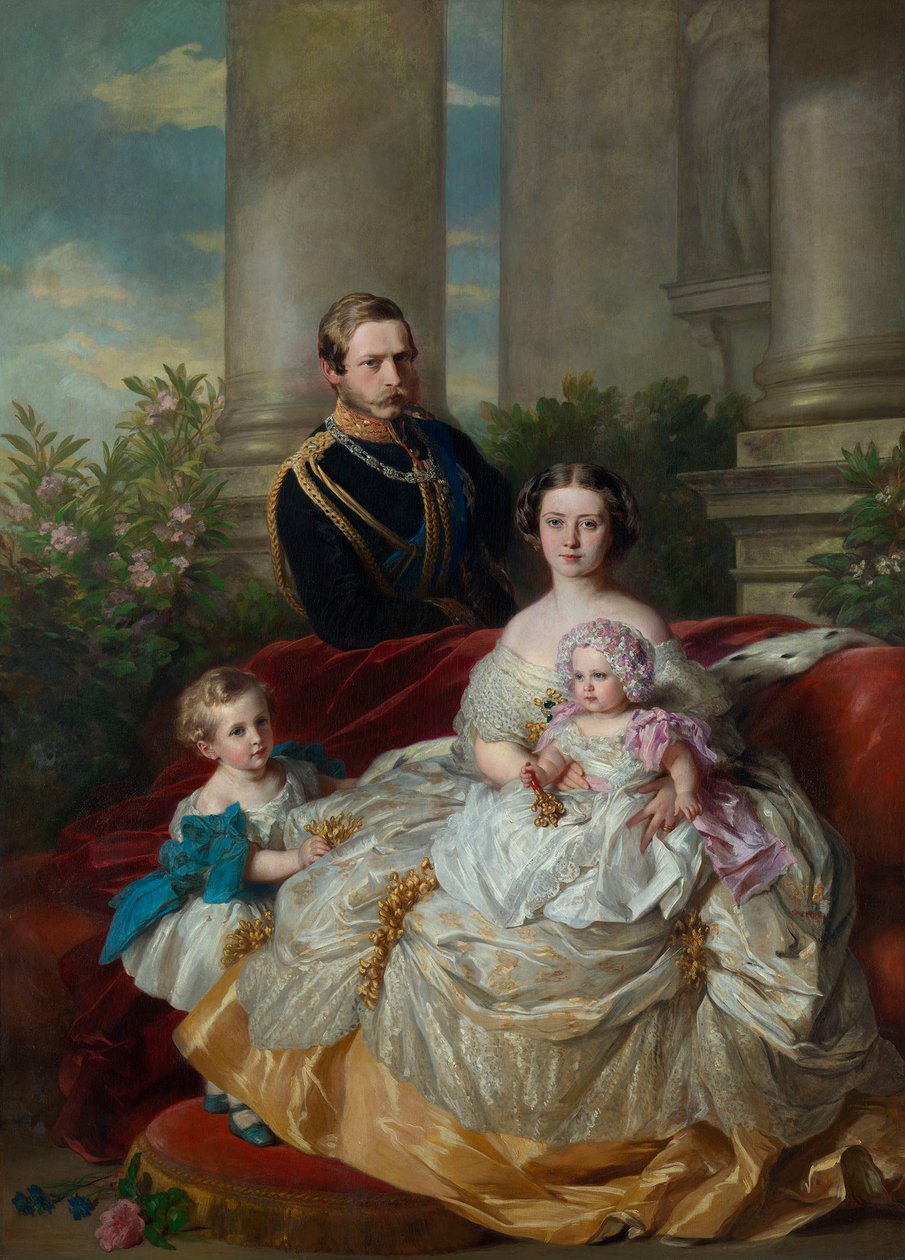 La famiglia del principe ereditario e della principessa ereditaria Federico Guglielmo di Prussia da Franz Xaver Winterhalter