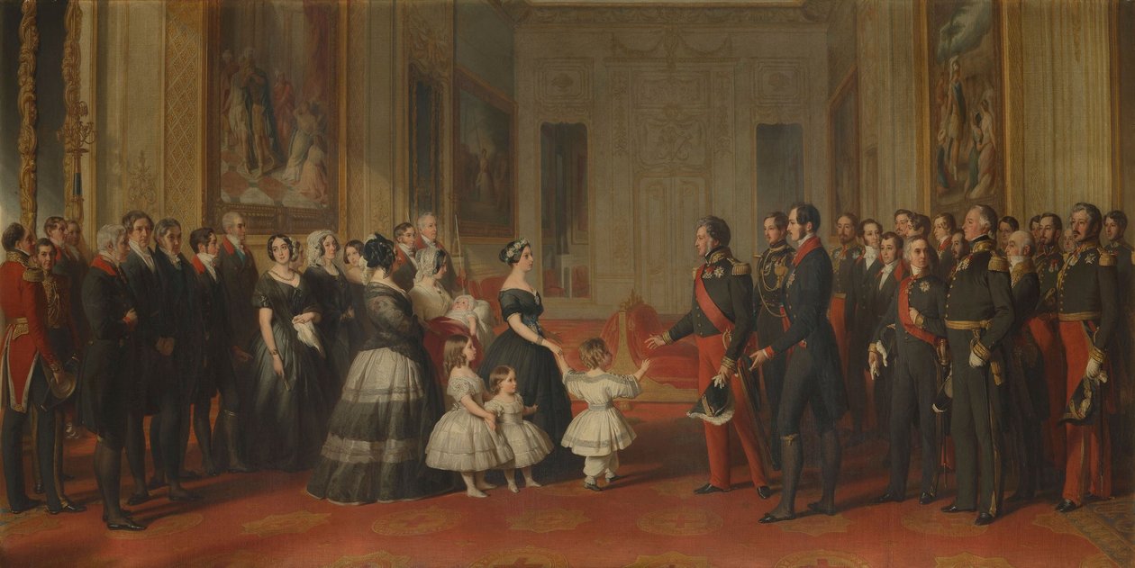 Il ricevimento di Luigi Filippo, re di Francia, al castello di Windsor, 8 ottobre 1844 da Franz Xaver Winterhalter