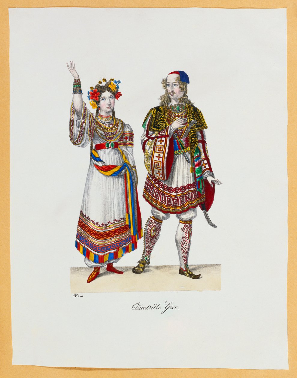 Una collezione di costumi di carnevale, 1827 da Franz Xavier Nachtmann