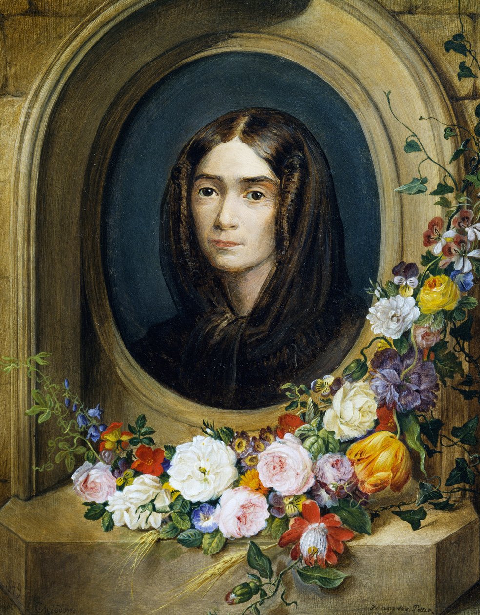 Ritratto di Katharina Petter (nata nel 1849) da Franz Xavier Petter