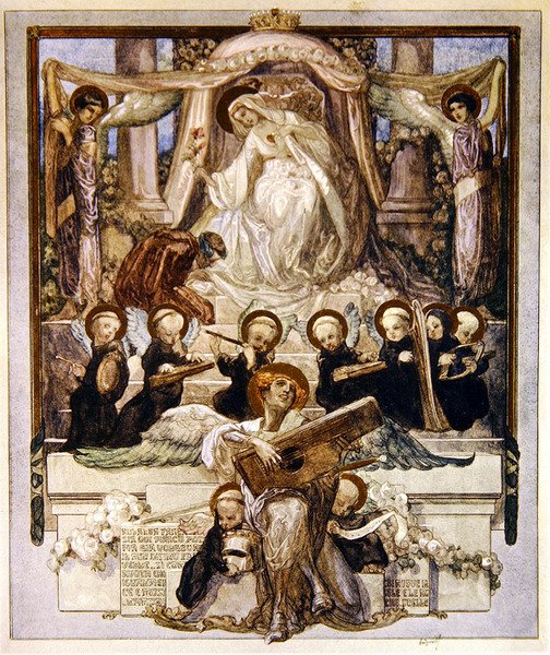 Illustrazione dalla Divina Commedia di Dante, Paradiso, Canto XXXIII da Franz von Bayros