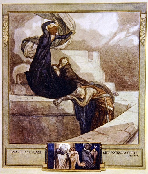 Illustrazione dalla Divina Commedia di Dante, Purgatorio, Canto XIII: 115 da Franz von Bayros