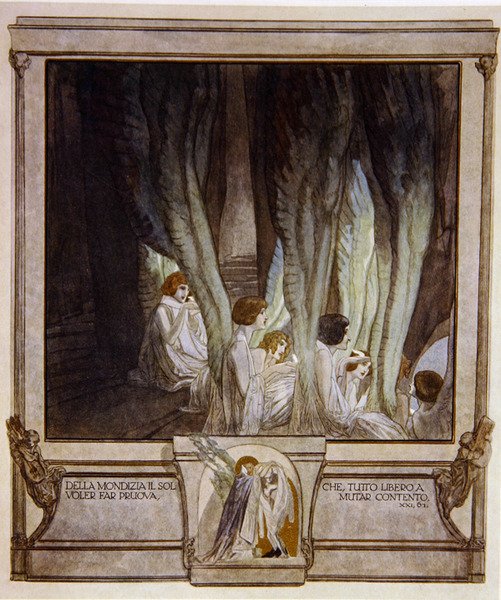 Illustrazione dalla Divina Commedia di Dante, Purgatorio, Canto XXI: 62 da Franz von Bayros