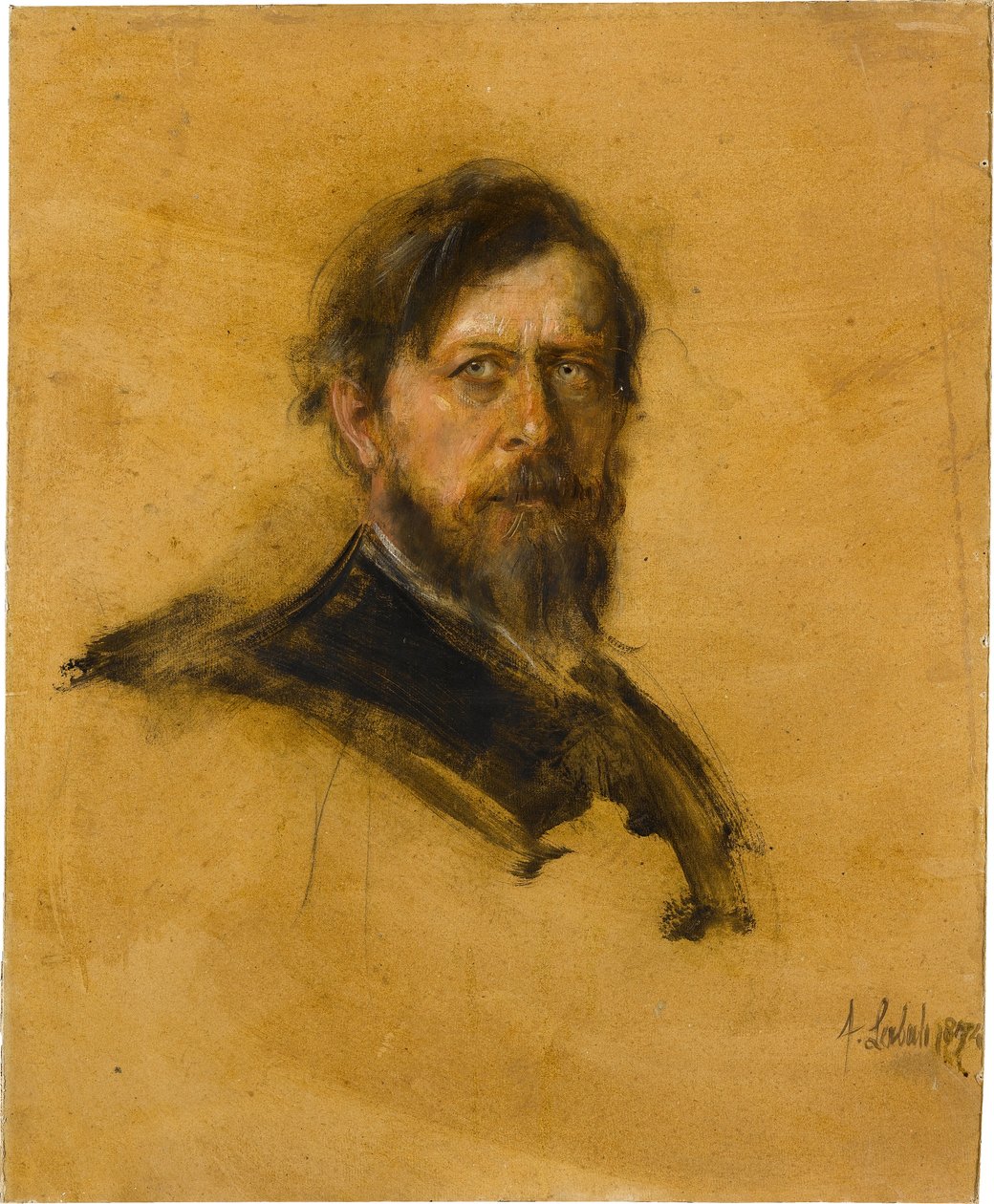 Ritratto di Böcklin da Franz von Lenbach