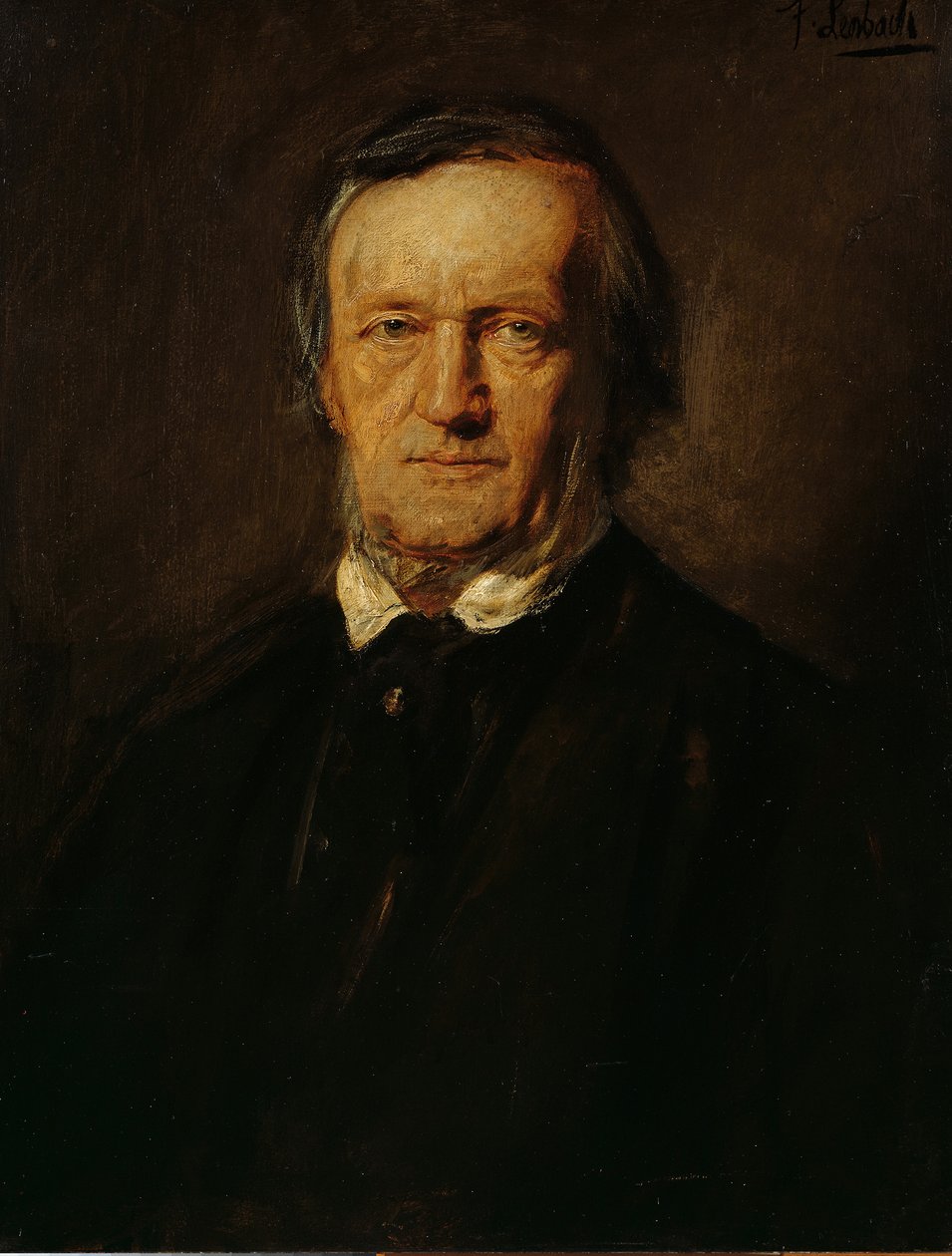 Ritratto di Richard Wagner da Franz von Lenbach