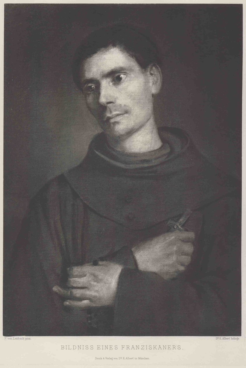 Ritratto di un frate francescano da Franz von Lenbach