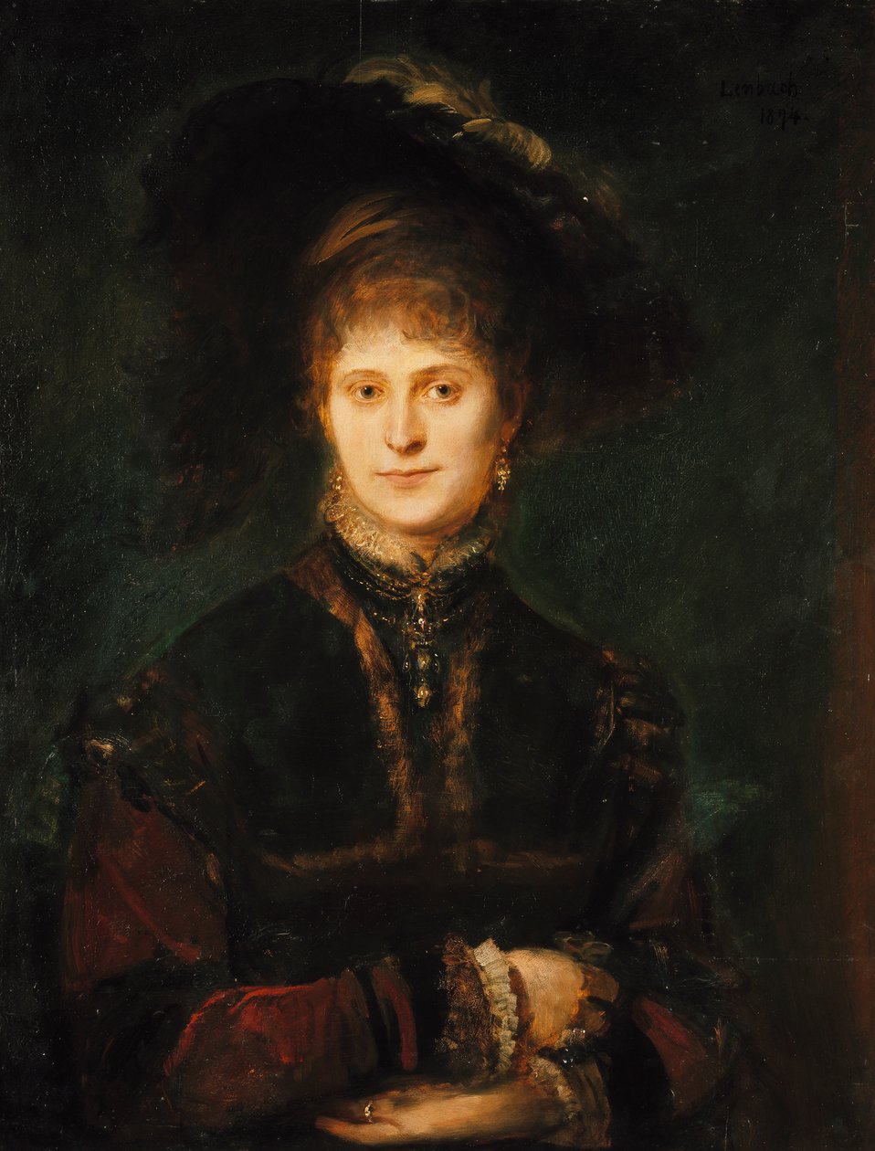 Magdalena Plach () da Franz von Lenbach
