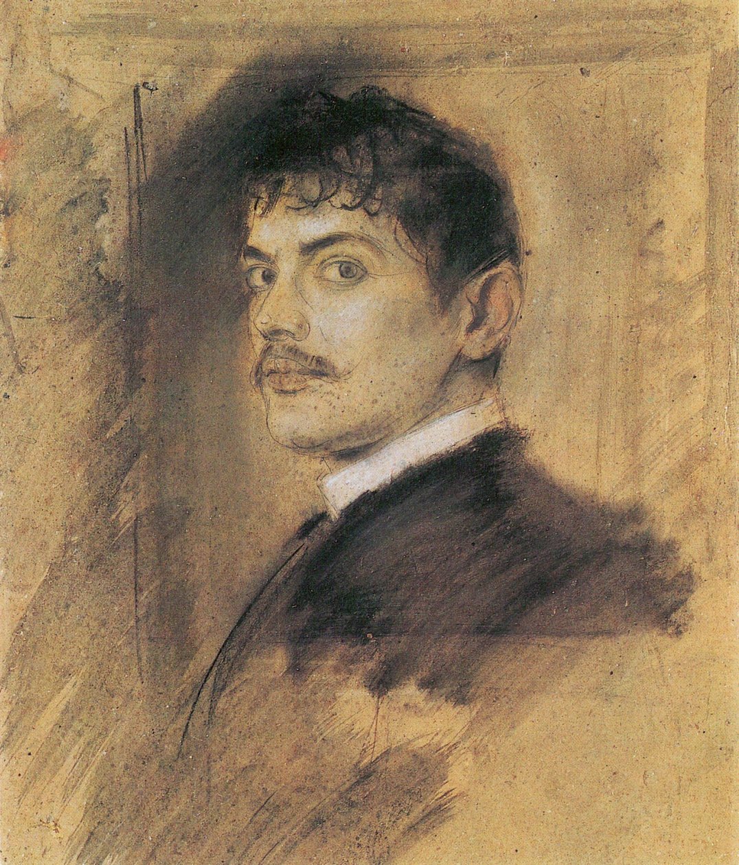 Ritratto di Franz Stuck da Franz von Lenbach